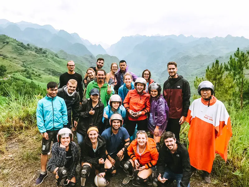 ha giang group on tour