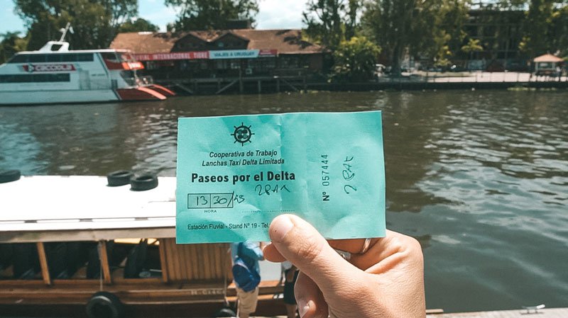 tigre delta boat tour ticket