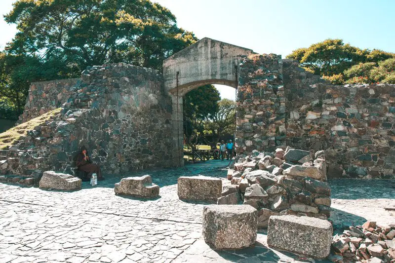 old gate in colonia del sacramento