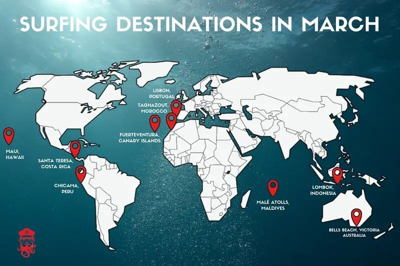 WORLD MAP SURF IN MARCH