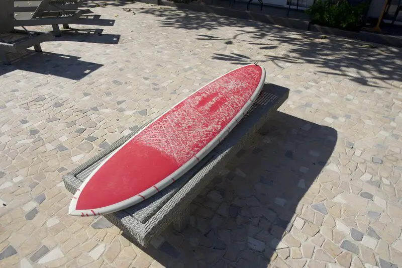 surfboard in a sunny spot