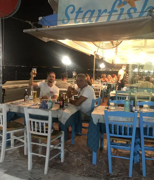 dinner in piraeus