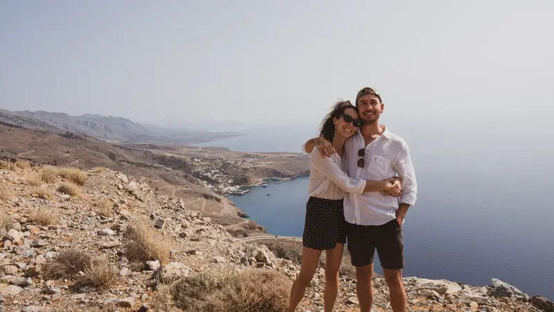 candi and ollie in chania crete